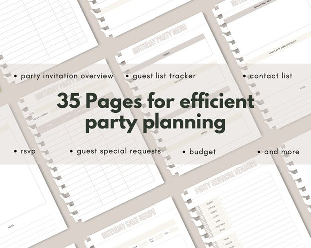 Editable Birthday Party Planner / Unlock Your Passive Income/DFY MRR & PLR