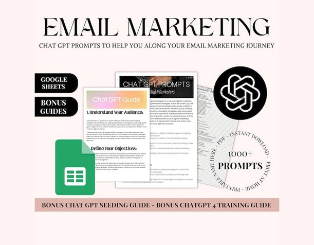Email Marketing ChatGPT Prompts/Bonus Ai Prompt Guides