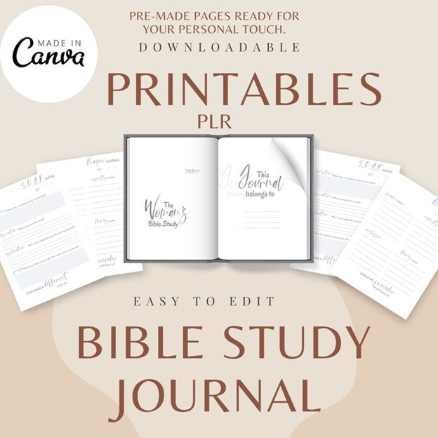 Prayer Journal for Woman Printable/Faith Base Planner/Bible Study Printable