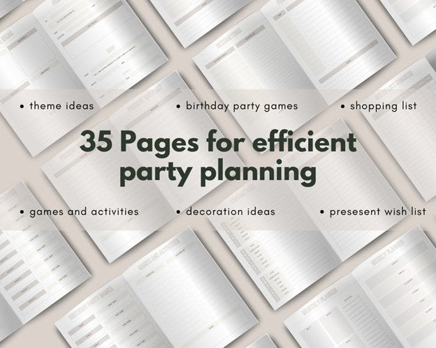 Editable Birthday Party Planner / Unlock Your Passive Income/DFY MRR & PLR