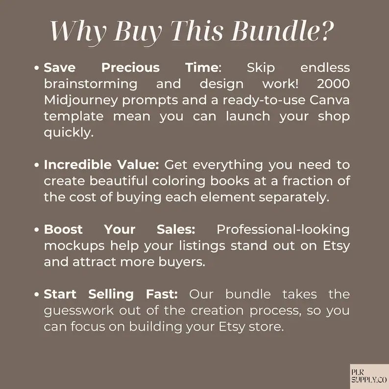 Coloring Book Creator Bundle-Midjourney Prompts, Templates & Mockups