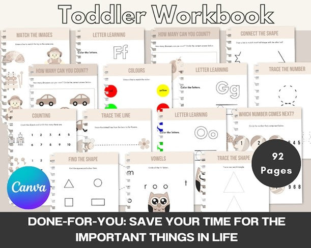360+ Kindergarten Learning Activity Bundle - Pre-School Activities - Printable Homeschooling Worksheets - MRR