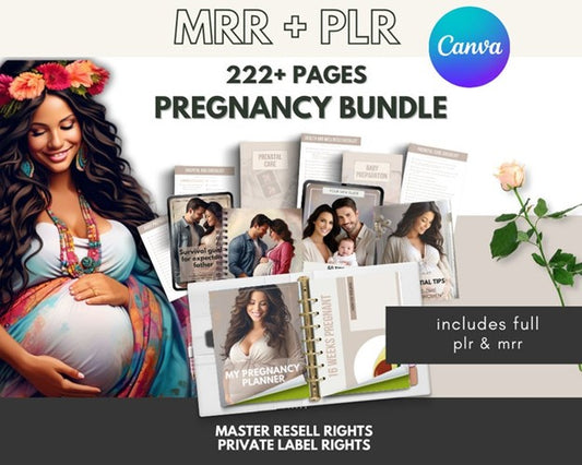 Canva Template Pregnancy Bundle for Moms to be/Resellers