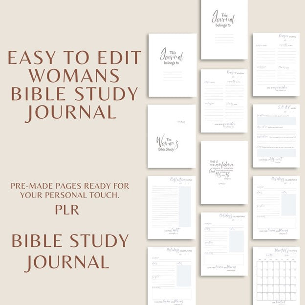 Prayer Journal for Woman Printable/Faith Base Planner/Bible Study Printable