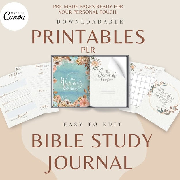 Prayer Journal for Woman Printable/Faith Base Planner/Bible Study Printable